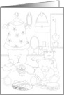 Encouragement for Kids Coloring Card for Young Girl card