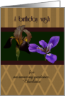 Gardener Birthday Beautiful Irises Custom card