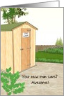 Solid Garden Shed Man Cave Away from House, Off Limits card