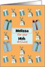 Custom Age and Name Birthday Mercats and Presents card