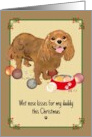 Christmas for Daddy from Pet King Charles card