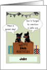 Birthday Lancashire Heelers Gifts Decorative Flags and Custom Date card