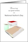 Celebrating Authors and their Books on National Author’s Day card