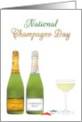 National Champagne Day Bottles and Saucer of Champagne card