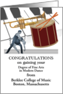 Gaining a Degree in Fine Arts Modern Dance and Musical Instruments card