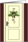 1st Chrismukkah New Home Custom Apartment Door Decoration card