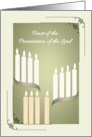 Feast of the Presentation of the Lord Lit Candles Psalm 24:7 card