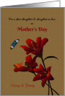 Mother’s Day Daughter and Daughter in Law Stargazers Butterflies card