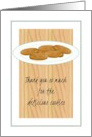 Thank You for the Gift of Delicious Cookies card