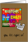 Welcome to the Family Daughter in Law Jigsaw Puzzle She Fits Right In card