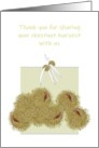 Thank You for Sharing a Chestnut Harvest card