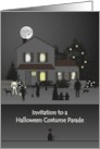 Invitation Outdoor Halloween Costume Parade on Foot card