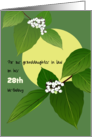 Custom Granddaughter in Law Birthday Creek Dogwood Berries card