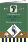 Adoption Anniversary Young Male Teenager Custom Relation Name Year card