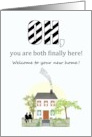 Adopted Teenage Boys Welcome to Your New Home and Family card