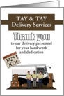 Custom Delivery Company Thank You Employees New Year Best Wishes card