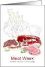 Meat Week Good Cuts of Meat Lamb Beef Pork card