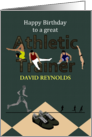 Birthday Athletic Trainer Gymnasts Runners Diver Hurdler Custom card