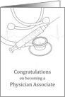 Congratulations Becoming Physician Associate Medical Instruments card
