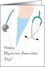 Physician Associates Day Associate with Stethoscope Round the Neck card