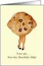 National Chocolate Chip Cookie Day One Voluptuous Cookie in Heels card