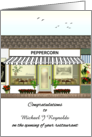 New Business Opening Restaurant Lovely Facade Congratulations card