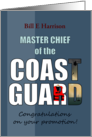 Promotion to Master Chief Of The Coast Guard Sea Rescue Life Jacket card