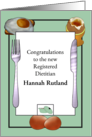 Congratulations Registered Dietitian Crockery Eggs Cooked Differently card