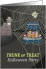 Trunk Or Treat Halloween Party Invitation Car Trunk Loaded with Candy card