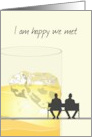 Happy We Met Two Gay Men Sitting Together Whisky On The Rocks card