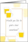 Hi Hello Grab A Beer Sometime Gay card
