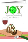 Christmas Pickleball Shaped Pudding On Paddle Tray card