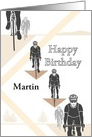 Custom Birthday Cycling Enthusiasts Out On The Road Hills And Trees card