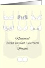 National Breast Implant Awareness Month Bra Styles card