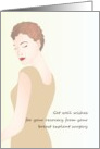 Get Well Breast Explant Surgery Side View Breast Profile Of Lady card