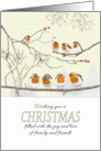 Christmas Filled With Joy Of Family And Friends Robins On Branches card