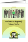 Welcome Adopted Teenage Boy To Family House And Family Members card