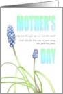 Bereaved On Mother’s Day From Husband Muscari Flowers card