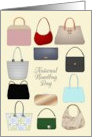 National Handbag Day Bags Of Different Sizes and Color card