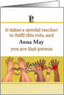 New Teaching Job In Special Education Children’s Painted Hands card