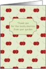 Thank You For The Cherries From Your Garden card