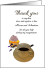 Thank You Niece and Nephew In Law Help During Injury Recuperation card
