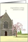 Becoming an Acolyte Church and Grounds Trees and Clear Skies card