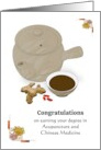 Graduation in Acupuncture and Traditional Chinese Medicine Herbal Tea card