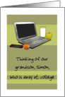 Away at College Custom Relation Name Laptop Milk Apple Cupcake Phone card