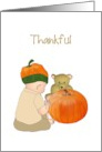 Baby Wearing Pumpkin Hat card