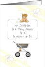 Invitation Baby Shower Held For Grandma To Be Teddy Stroller Bassinet card