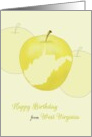 Birthday Greetings from West Virginia State Profile on Apple card
