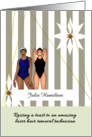 Birthday Laser Hair Removal Technician Ladies in Swimwear card