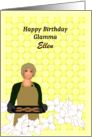 Birthday For Glamma Glamorous Grandma with Tray of Cookies card